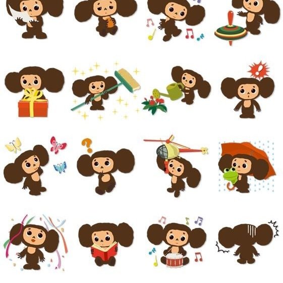 Стикеры Чебурашка