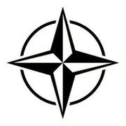 НАТО логотип на белом фоне