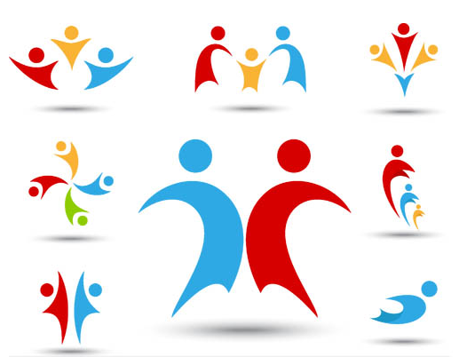 Человек логотип фигурка