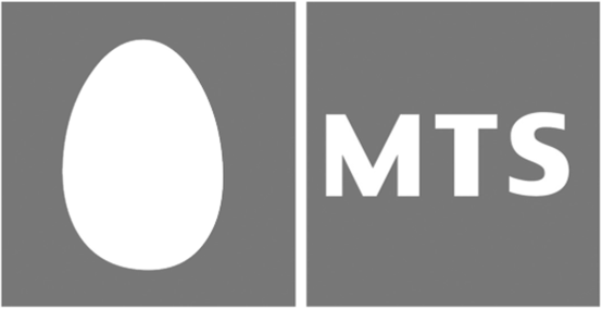 МТС логотип белый