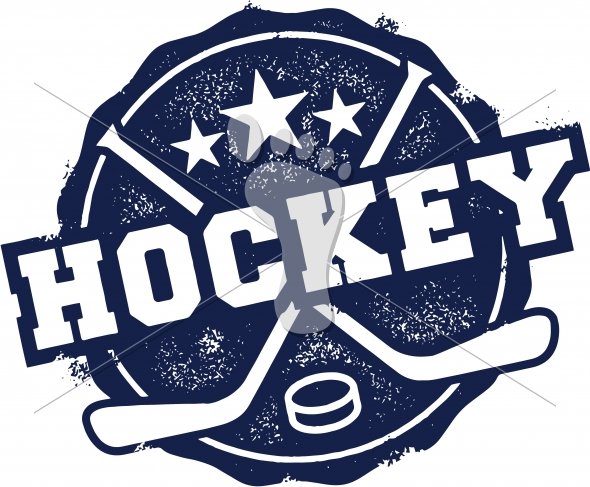 Логотип хоккей с надписью
