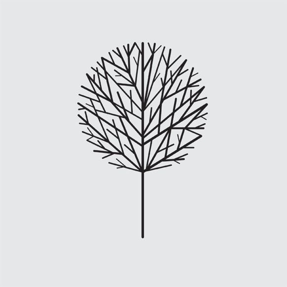 Дерево в стиле Минимализм