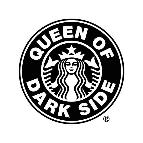 Starbucks черно-белая