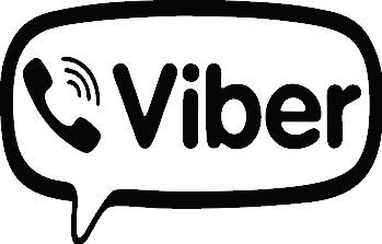 Значок вайбер белый