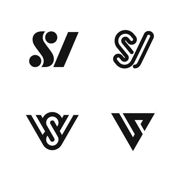 Красивая буква v для логотипа