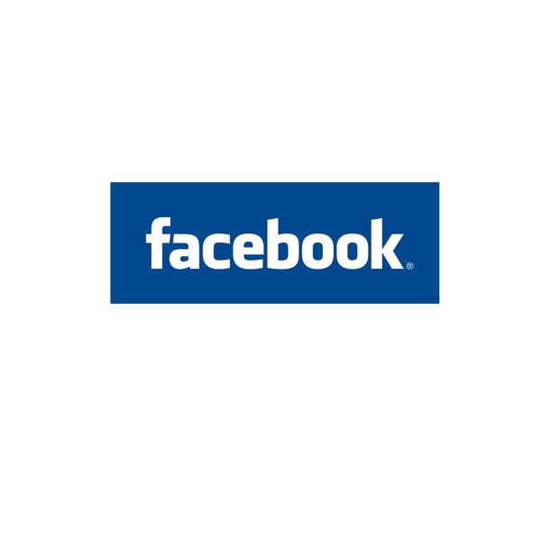 Надпись Фейсбук прозрачная