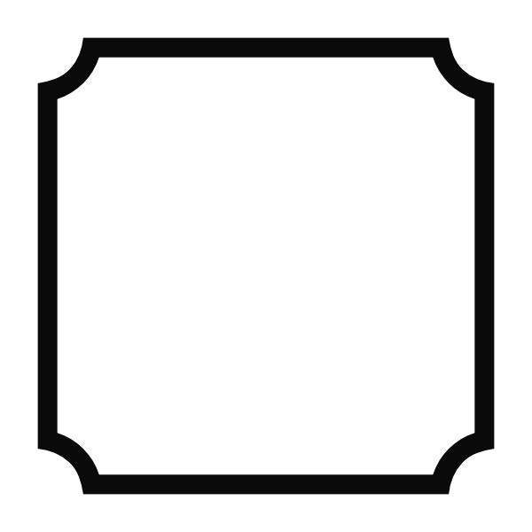 Рамка с вогнутыми углами