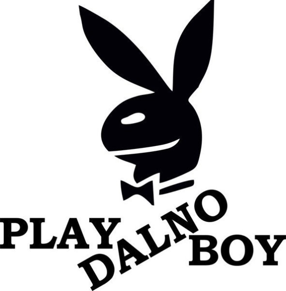 Наклейка заяц плейдальнобой