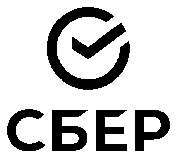 Сбер логотип белый
