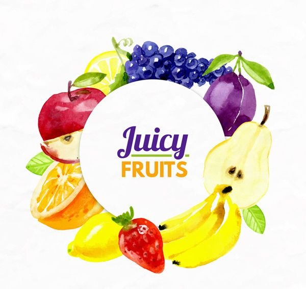 Эмблема фрукты и овощи