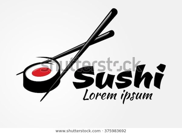 Логотип суши Аист