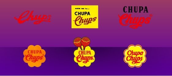 Эволюция логотипа Чупа Чупс