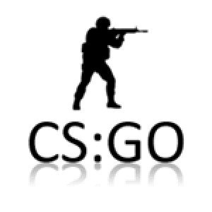 КС го логотип черно белый