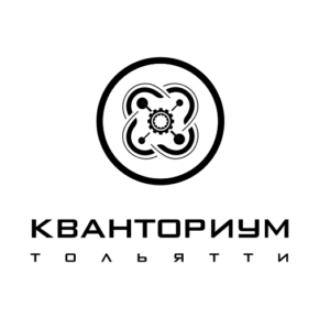 Логотип Кванториум черно белый