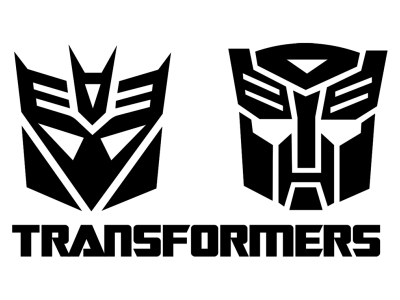 Трафарет логотип трансформеров