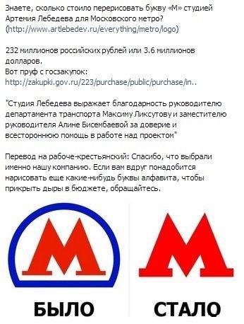 Логотип Лебедева метро