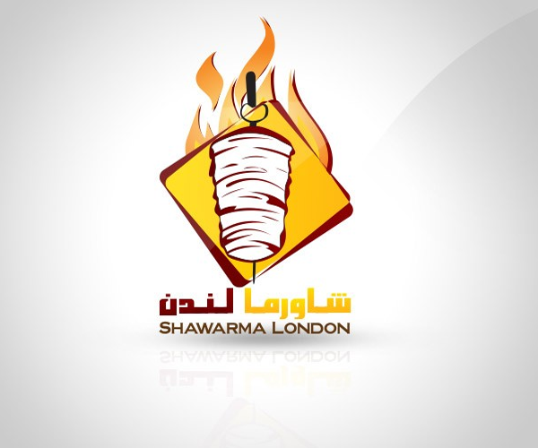 Логотип шаурмы стильный