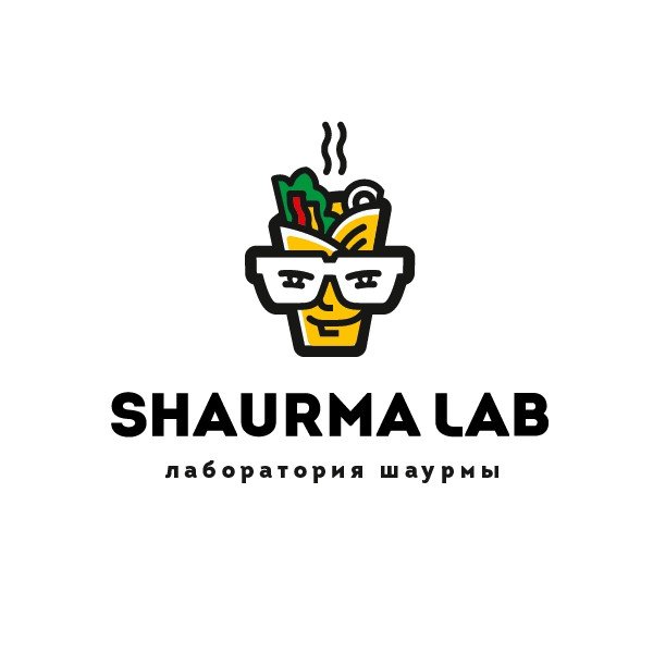 Шаурма вывеска вектор