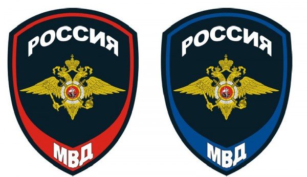 Шеврон полиция МВД вектор