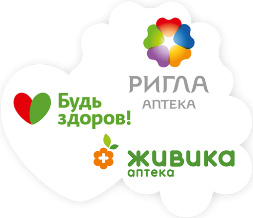 Логотип Ригла будь здоров