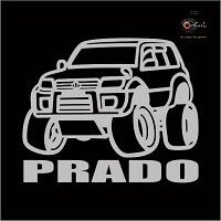 Наклейка на ленд Крузер Прадо 95