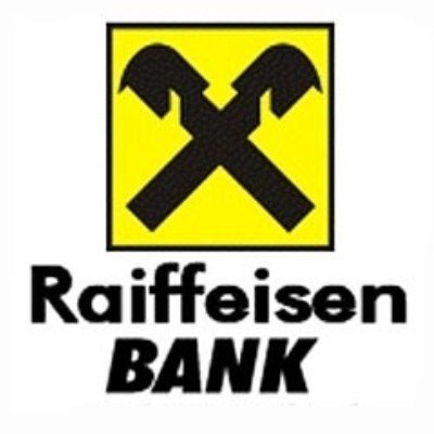Белый логотип Райффайзенбанка