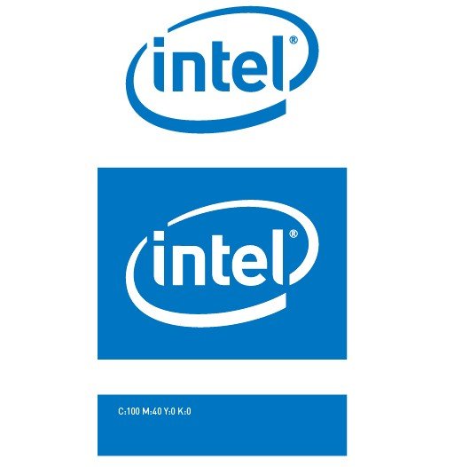 Intel логотип вектор