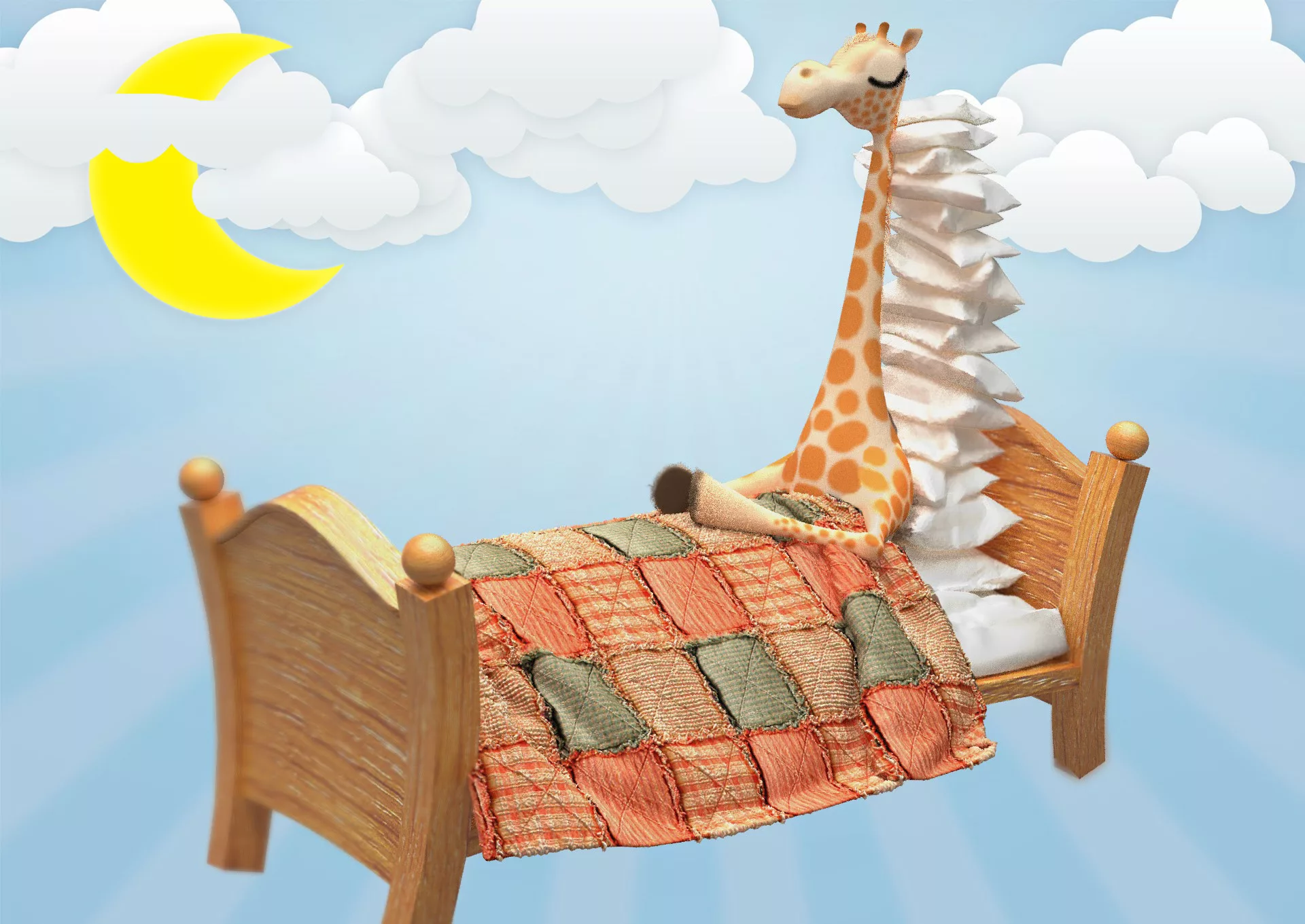 Спи спокойной ночи малыши. Спокойной ночи малыши деревяшки. Спокойной ночи Жирафик. Спящий Жирафик. Кровать Жираф.