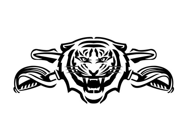Логотип дерзкий тигр