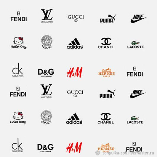 Знаменитые бренды одежды и их логотипы (49 фото)