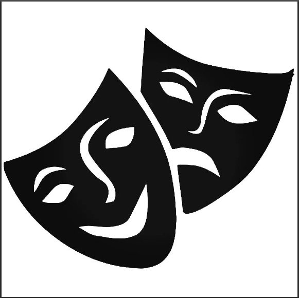 Театральные маски стилизованные