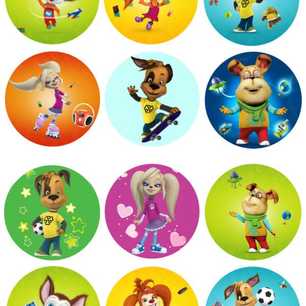 Фишки с героями мультфильмов