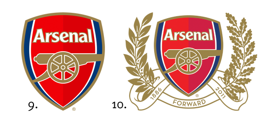 Эволюция эмблемы Арсенала