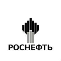 Логотип чернобелый Роснефть