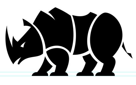 СИНЕРГИЯ носорог логотип