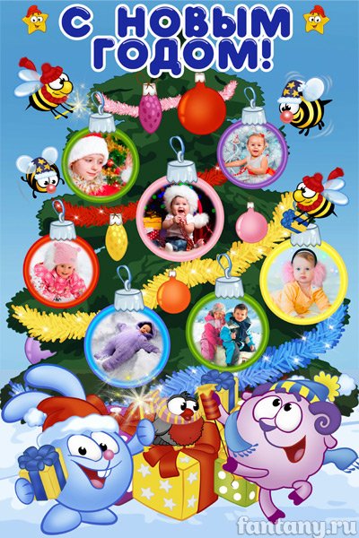 Смешарики зимой