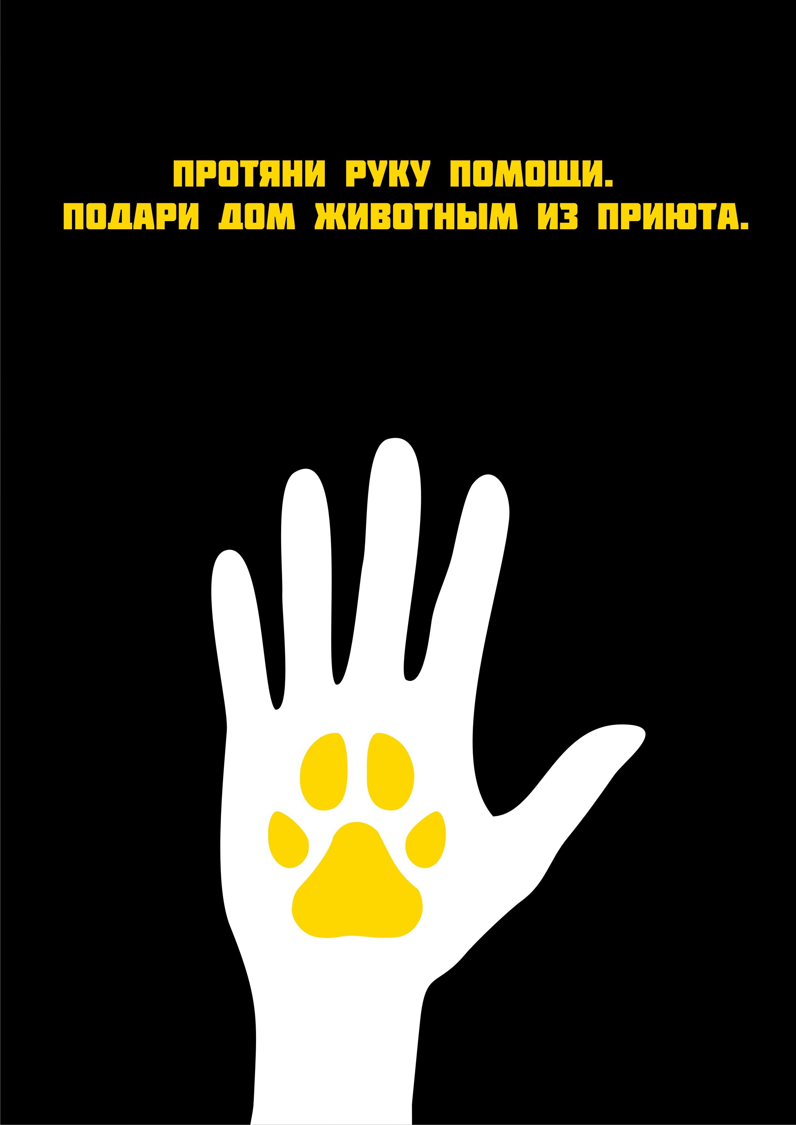 Социальные плакаты на тему защиты животных