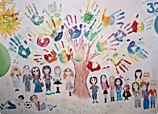 Выпускной плакат с фотографиями