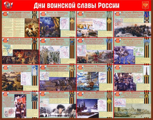 Плакаты на тему дни воинской славы