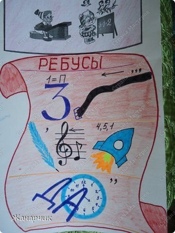 Математический рисунок на ватмане