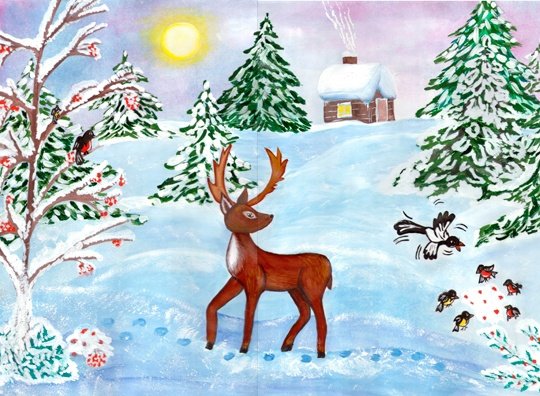 Плакат на тему зимняя сказка (50 фото)