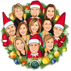 Новогодний шарж