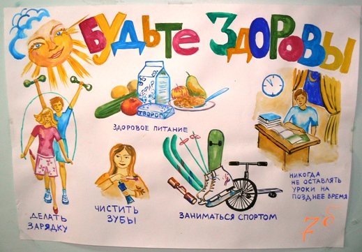Плакат здоровье