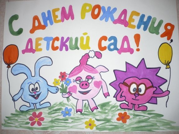 С днем рождения. Плакат