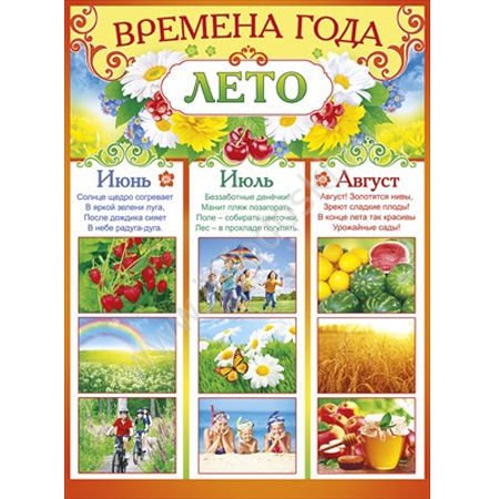 Времена года по месяцам