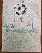 Плакат на тему футбол