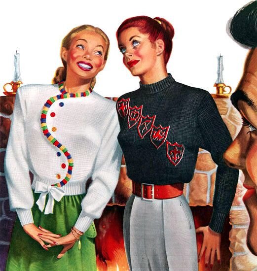 Рекламные плакаты Америки 50 х