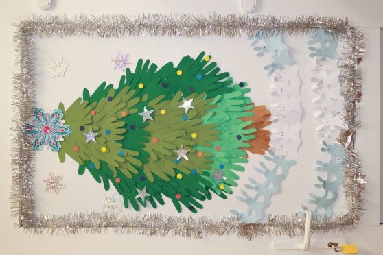 Дед Мороз из ладошек