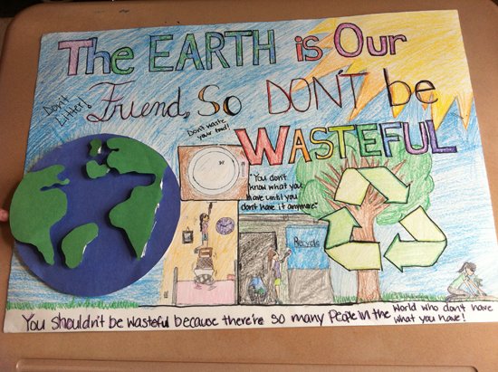 Экологический плакат на английском