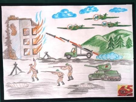 Мамаев Курган Сталинградская битва рисунок